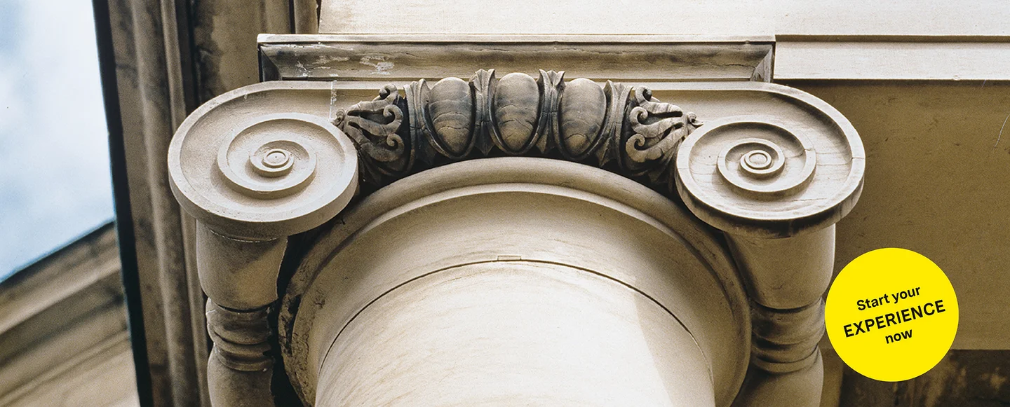 Sepulchral Chapel on Württemberg Hill, detailed view of a column